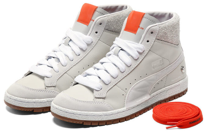 ROARINGWILD x Ralph Sampson 70 Mid “Gris Blanco Naranja”