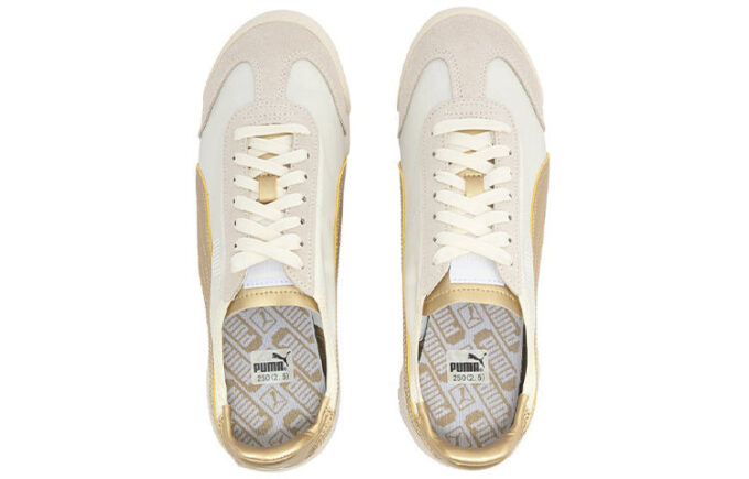 Roma OG Nylon “Metálico – Blanco Susurro Equipo Dorado”
