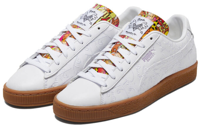 Romero Britto x Basket “Bordado – Goma Blanca”