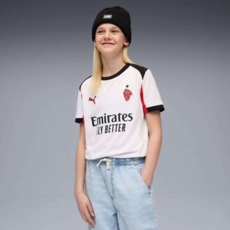 Réplica de la camiseta de fútbol de visitante del AC Milan 25/26 para niños grandes