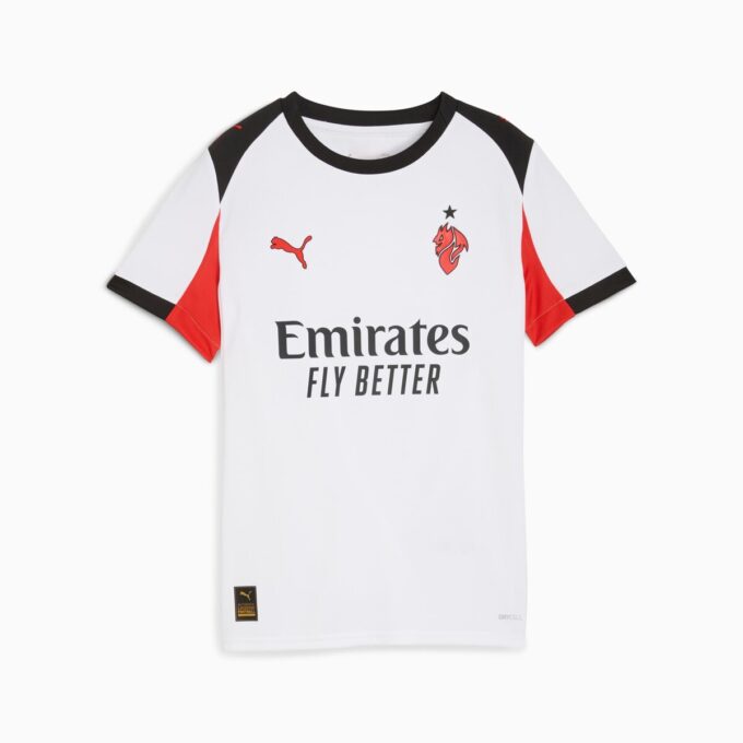 Réplica de la camiseta de fútbol de visitante del AC Milan 25/26 para niños grandes Réplica de la camiseta de fútbol de visitante del AC Milan 25/26 para niños grandes