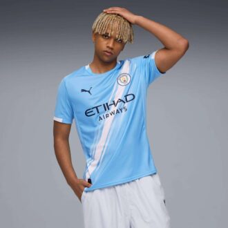Réplica de la camiseta de fútbol local del Manchester City 25/26 para hombre