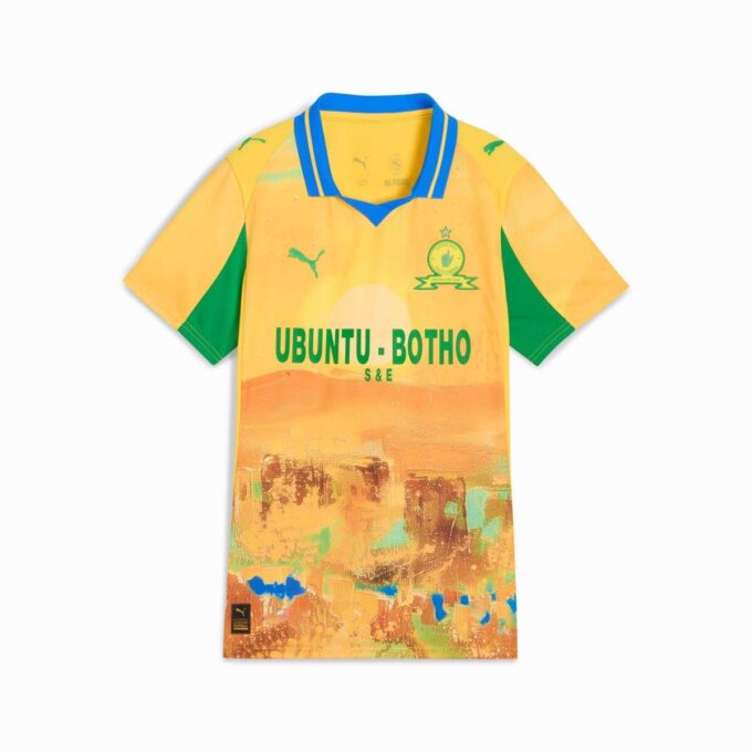 Réplica de la camiseta de fútbol PUMA x KIDSUPER Mamelodi Sundowns para mujer Réplica de la camiseta de fútbol PUMA x KIDSUPER Mamelodi Sundowns para mujer