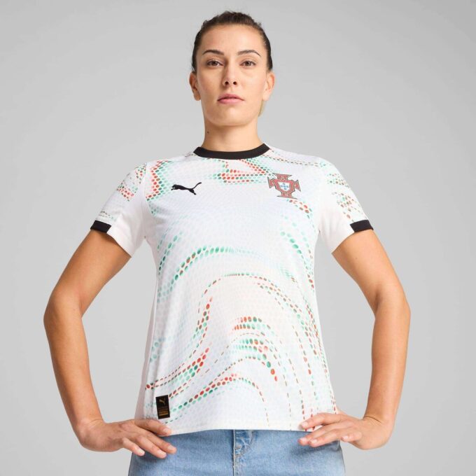 Réplica de la camiseta de fútbol visitante de Portugal ’25 para mujer Réplica de la camiseta de fútbol visitante de Portugal ’25 para mujer