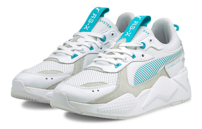 RS-X “Teoría del color – Blanco Azul Scuba”