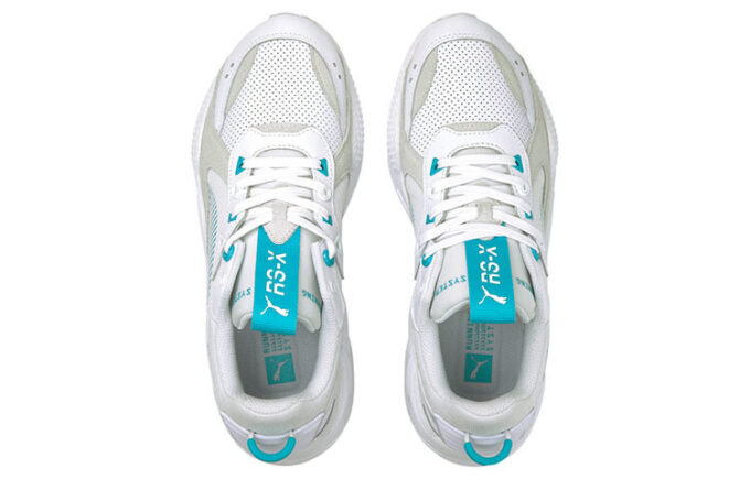 RS-X “Teoría del color – Blanco Azul Scuba”