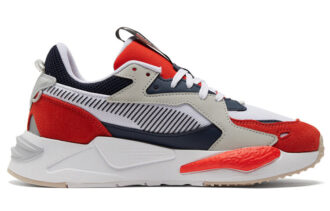 RS-Z – Zapatillas deportivas retro antideslizantes con amortiguación de impactos, color rojo y blanco