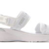 Sandalia deportiva para mujer “Blanco metalizado plateado”