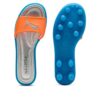Sandalias con tacos Cat de FENTY (mujeres) en color naranja y azul de carreras.