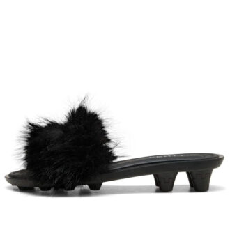 Sandalias con tacos de gato (WMNS) x FENTY “Chic Fur Black”