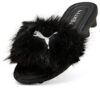 Sandalias con tacos de gato (WMNS) x FENTY “Chic Fur Black”