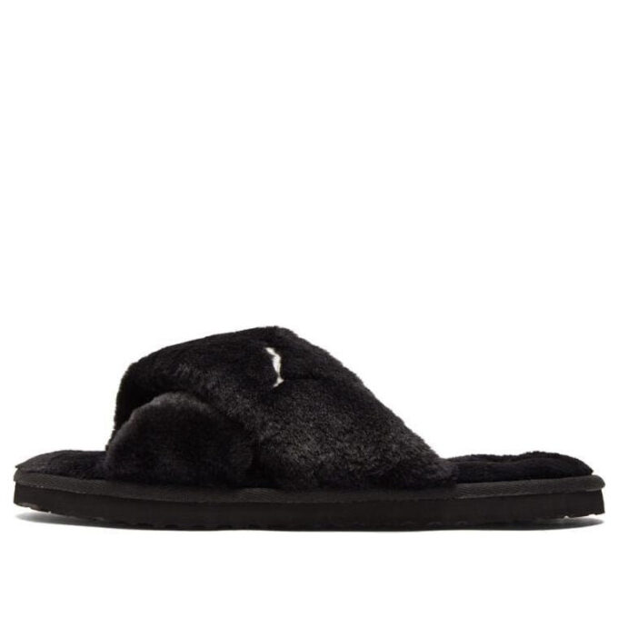 Sandalias Fluff X Strap “Negras” para mujer