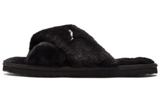 Sandalias Fluff X Strap “Negras” para mujer