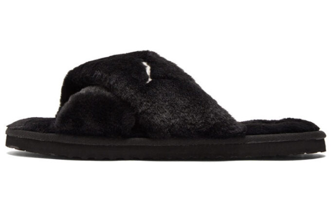 Sandalias Fluff X Strap “Negras” para mujer