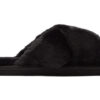 Sandalias Fluff X Strap “Negras” para mujer