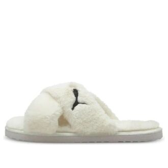 Sandalias Fluff X Strap “Whisper White” (Mujeres)