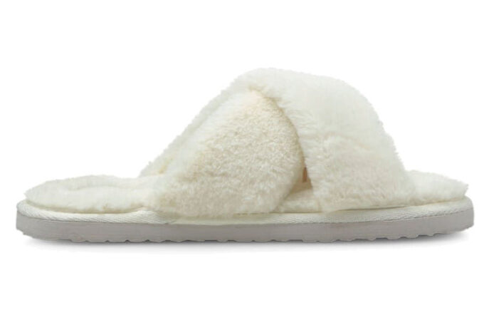 Sandalias Fluff X Strap “Whisper White” (Mujeres)