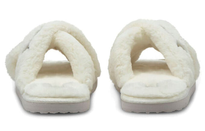 Sandalias Fluff X Strap “Whisper White” (Mujeres)