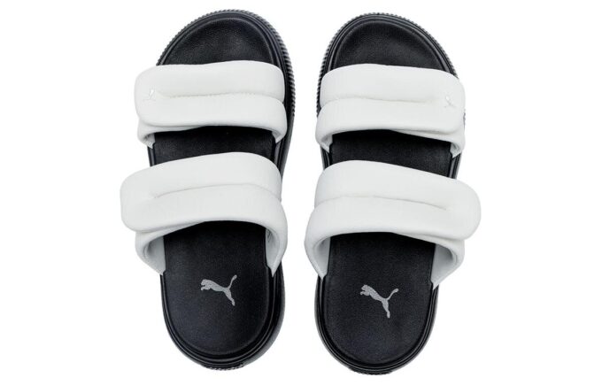 Sandalias Mayu Puffy “Gris Negro”