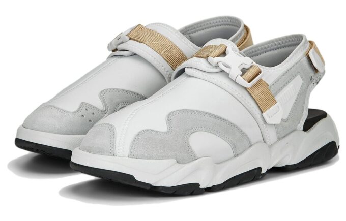 Sandalias retro TS-01 “Gris pluma”