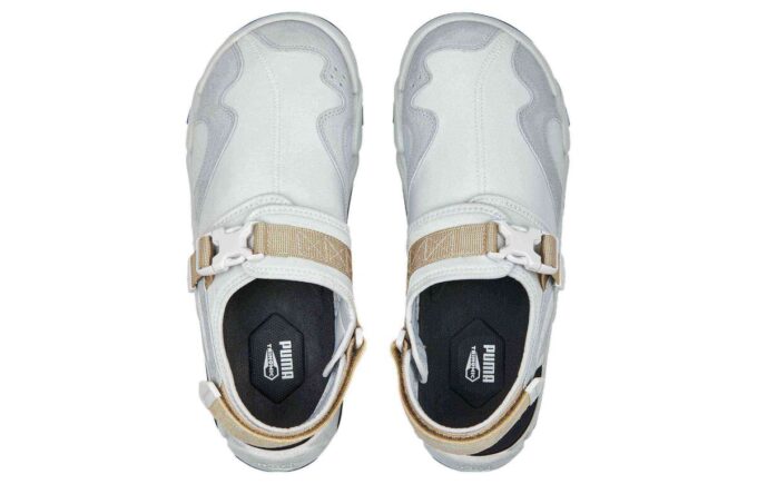 Sandalias retro TS-01 “Gris pluma”