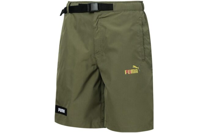 Shorts cargo con logo “Verde oliva”