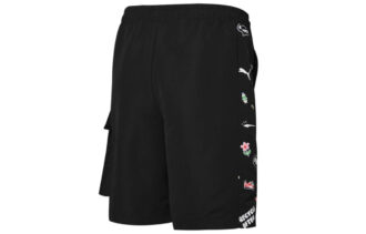 Shorts cargo tejidos con concienciación “Negro y blanco”