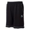Shorts con logo “Negro con costuras blancas”