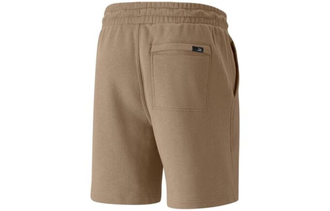 Shorts con logo pequeño “Marrón”