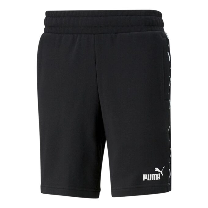 Shorts rectos con logo “Negro”