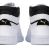 Shuffle Mid “Blanco, negro y dorado”