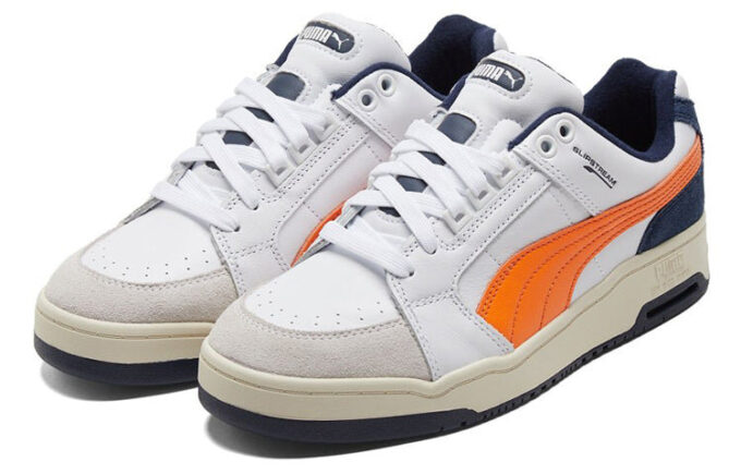 Slipstream Lo Retro “Blanco Naranja Vibrante”