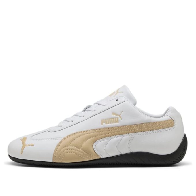 Speedcat Leather “Almendra Tostada Blanca”
