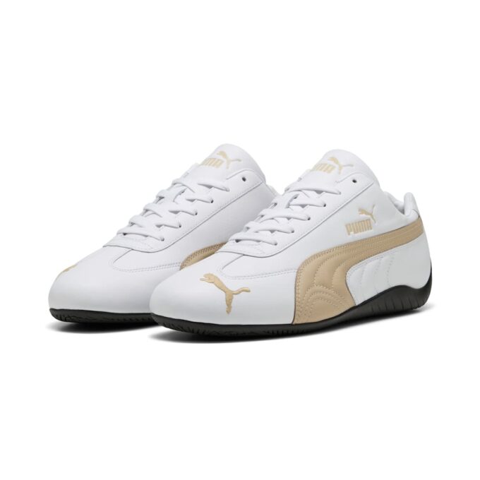Speedcat Leather “Almendra Tostada Blanca”