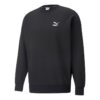 Sudadera clásica de cuello redondo relajada “Negra”
