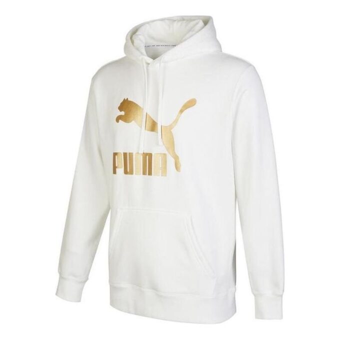 Sudadera clásica metalizada de corte regular en blanco