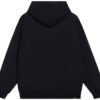 Sudadera clásica metalizada de corte regular en negro