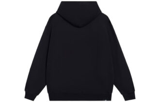 Sudadera clásica metalizada de corte regular en negro