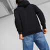 Sudadera clásica metalizada de corte regular en negro
