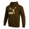 Sudadera clásica metalizada de corte regular “Marrón”