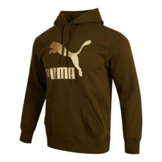 Sudadera clásica metalizada de corte regular “Marrón”