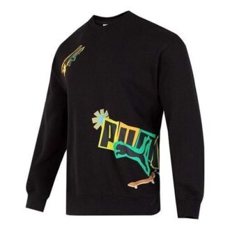 Sudadera clásica Street Sport de cuello redondo en negro
