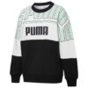 Sudadera con bloques de color AOP (mujeres) “Negro, verde y blanco”