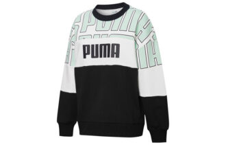 Sudadera con bloques de color AOP (mujeres) “Negro, verde y blanco”