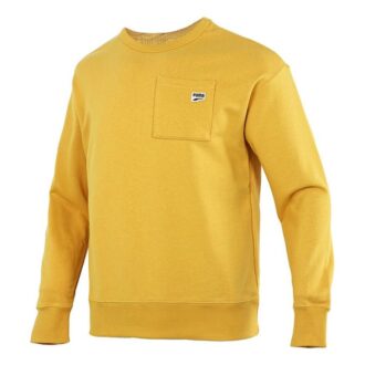 Sudadera con bolsillo y logo pequeño “Amarillo”