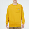 Sudadera con bolsillo y logo pequeño “Amarillo”