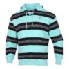 Sudadera con capucha a rayas del centro de la ciudad “Azul, blanco y negro”