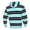 Sudadera con capucha a rayas del centro de la ciudad “Azul, blanco y negro”