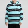 Sudadera con capucha a rayas del centro de la ciudad “Azul, blanco y negro”