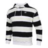 Sudadera con capucha a rayas del centro de la ciudad “Negro, blanco y verde”